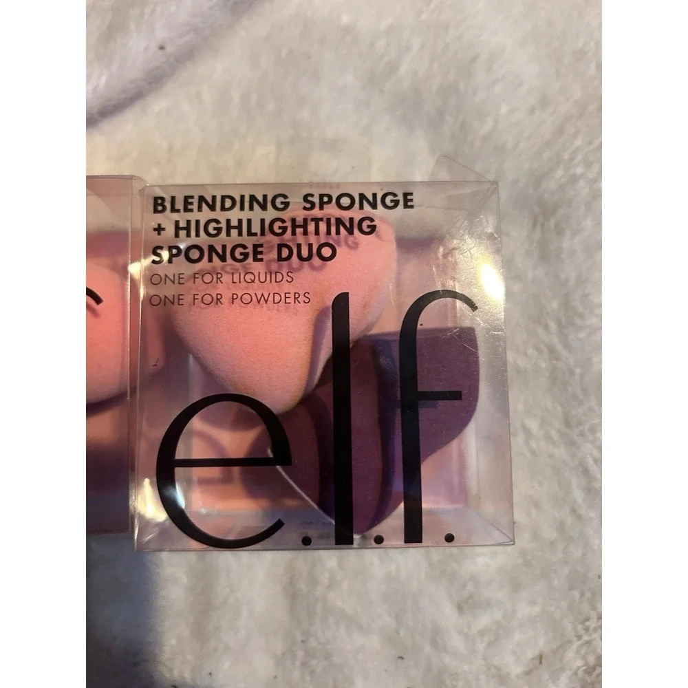 Elf Makeup Blending Sponge Duo Pack New! Lot Of Two!
